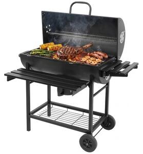 Grill ogrodowy węglowy LUND 99900 Zamykany, beczka, termometr, popielnik