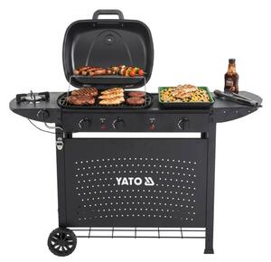 Grill ogrodowy gazowy YATO YG-20008 11 kW 48 x 37 cm