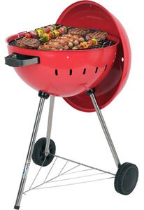Grill ogrodowy węglowy YATO YG-20304 Zamykany, okrągły, na kółkach Czerwony