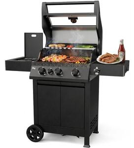 Grill ogrodowy gazowy KOLER Krone Compact Czarny 15.5 kW 60 x 46 cm