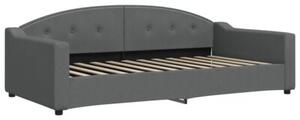 Sofa rozsuwana, ciemnoszara, 100x200 cm, tkanina