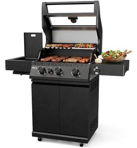 Grill ogrodowy gazowy KOLER Krone Compact Pro Czarny 15.8 kW 60 x 46 cm