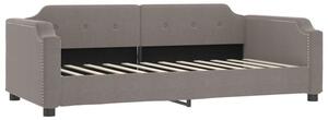 Sofa z funkcją spania, kolor taupe, 80x200 cm, obite tkaniną