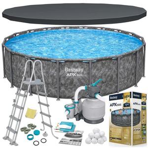 Basen stelażowy Bestway 561KC ogrodowy całoroczny 549x132cm APX zestaw 11w1