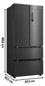 Lodówka MIDEA MDRF692FIC45 No Frost Side by Side 189.8 cm Antracyt