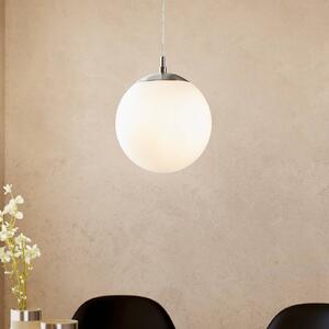 EGLO Lampa wisząca szklana Rondo, możliwość ściemniania, biały / opal, salon / jadalnia, szkło, nowoczesny