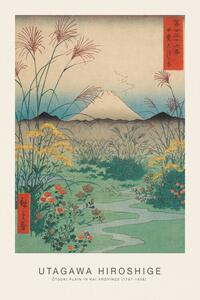 Reprodukcja tsuki Plain in Kai Province Japanese Spring Landscape - Utagawa Hiroshige