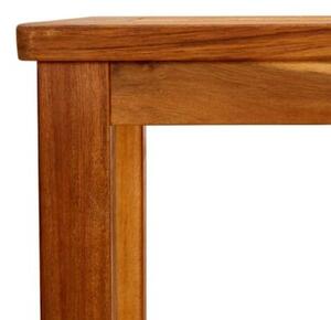 Ogrodowy stolik konsolowy, 80x35x75 cm, lite drewno akacjowe