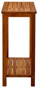Ogrodowy stolik konsolowy, 80x35x75 cm, lite drewno akacjowe