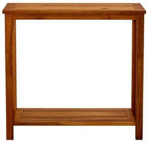 Ogrodowy stolik konsolowy, 80x35x75 cm, lite drewno akacjowe