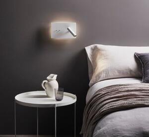 Nowoczesny kinkiet Edge Reader Mini - biały reflektor, podświetlenie LED