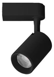 Czarny reflektor sufitowy Leon - system szynowy, zintegrowany LED