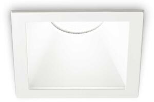 Biała kwadratowa lampa podtynkowa punktowa Ideal Lux 285443 Game trim square 11w 2700k LED 8.4cm