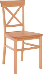 Klasyczne krzesła do jadalni z drewna bukowego - 2 sztuki