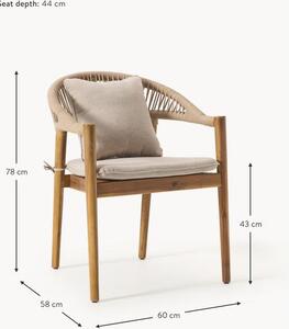 Krzesło ogrodowe z drewna akacjowego Malmö, 2 szt