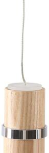 Lucande - Nojus LED Lampa Wisząca Wood/Chrome Lucande