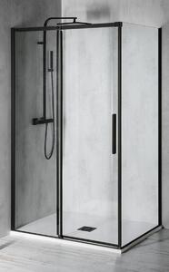 Polysan Altis Line Black ścianka prysznicowa 90 cm boczna czarny mat/szkło przezroczyste AL6012B
