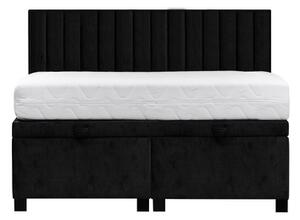 Łóżko czarne MONA VERTICAL 140 cm