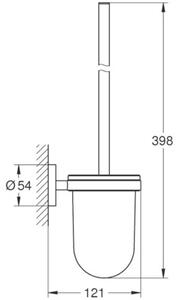 Szczotka WC GROHE Essentials 40374DL1 Miedź szczotkowana