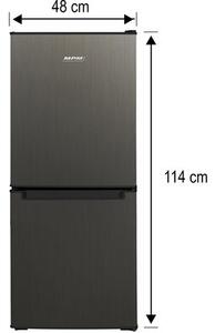 Lodówka MPM-108-KB-45 114cm Ciemny Inox