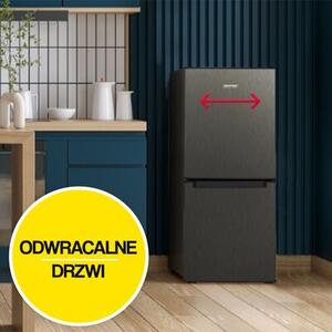 Lodówka MPM-108-KB-45 114cm Ciemny Inox