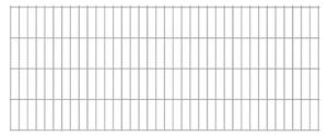 Panel ogrodzeniowy 2D, 2,008 x 0,83 m, srebrny