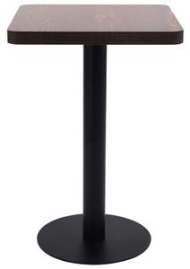 Stolik bistro, ciemnobrązowy, 50x50 cm, MDF