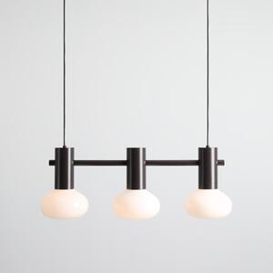 Nowoczesna lampa nad stół do salonu lub jadalni - Flo 3 Mokka