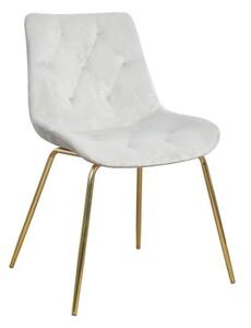Krzesło tapicerowane Werona na złotych nogach