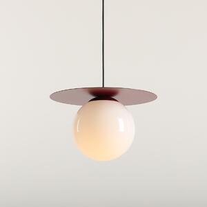 Elegancka lampa wisząca Loop M czerwone wino