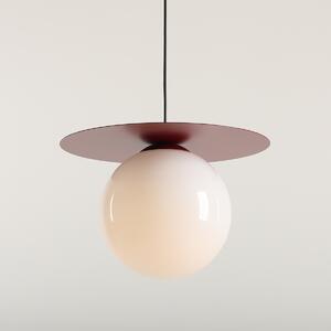 Elegancka lampa wisząca Loop L w odcieniu czerwonego wina