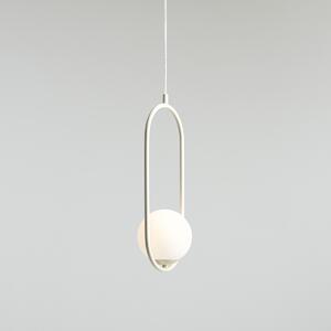 Jasnokremowa lampa wisząca Riva