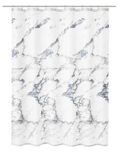 Kleine Wolke Zasłona prysznicowa Marble, 180x200 cm, biało-szara