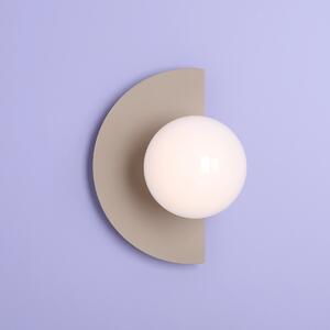 Minimalistyczny kinkiet z beżowym stelażem Loop