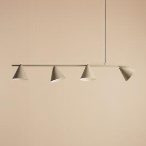 Designerska lampa wisząca Form 4 w kolorze beżowym