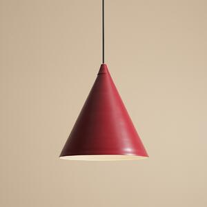 Lampa wisząca Form w modnym bordowym kolorze