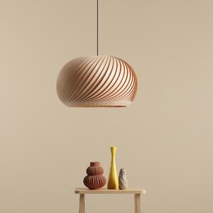 Lampa wisząca z drewnianym abażurem Nature Dark "L"