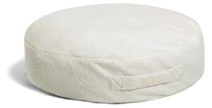 Pufka - siedzisko z jasnego kremowego materiału BINI SOFT BUTTER - M