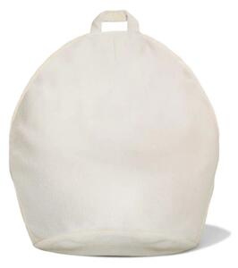 Jasna pufa z przyjemnego materiału BINI SOFT BUTTER - L