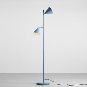 Lampa podłogowa ze stożkowymi kloszami Form 2 - niebieska