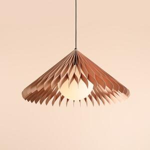 Lampa wisząca z drewna bukowego Nature Sun
