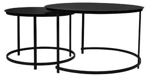 Stylowy komplet stolików kawowych Larice Black