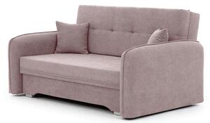 Rozkładana trzyosobowa sofa LAINE, jasnoróżowa