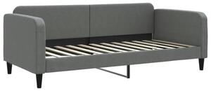 Sofa z funkcją spania, ciemnoszara, 90x200 cm, obita tkaniną