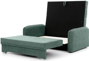 Rozkładana trzyosobowa sofa LAINE, zielona