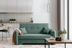 Rozkładana trzyosobowa sofa LAINE, zielona