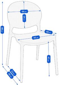 Balkonowe krzesło do stołu ciemny niebieski - Iser