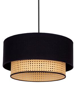 Ekologiczna lampa wisząca z naturalnego rattanu BOHO