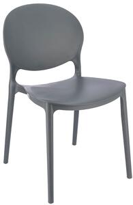 Szare krzesło tarasowe na balkon - Iser