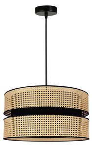 Rattanowa lampa wisząca do salonu DUO